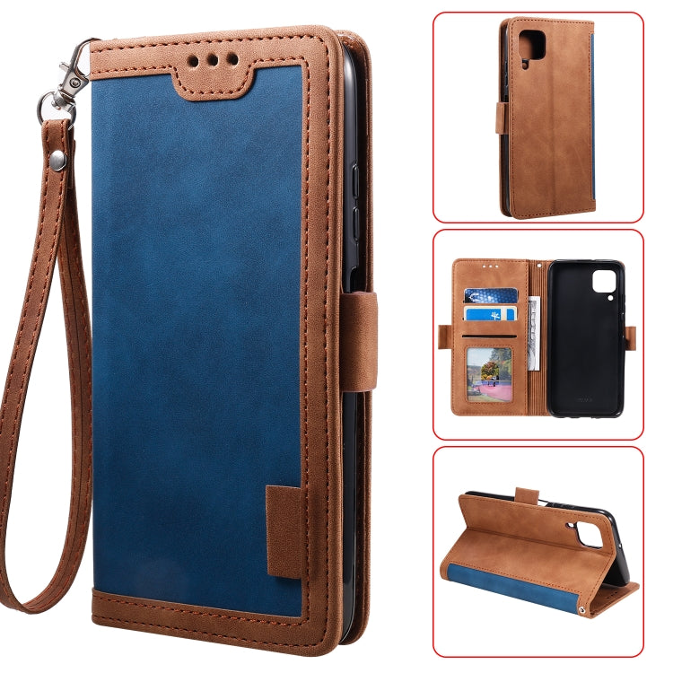 For Huawei P40 Lite Retro Splicing Horizontal Flip Leather Case with Card Slots & Holder & Wallet