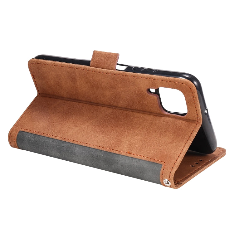 For Huawei P40 Lite Retro Splicing Horizontal Flip Leather Case with Card Slots & Holder & Wallet