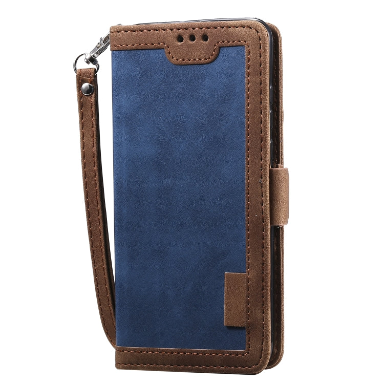 For Huawei Y7(2019) Retro Splicing Horizontal Flip Leather Case with Card Slots & Holder & Wallet