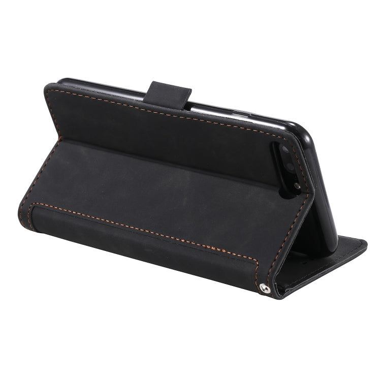 For iPhone 7 Plus / 8 Plus Retro Splicing Horizontal Flip Leather Case with Card Slots & Holder & Wallet