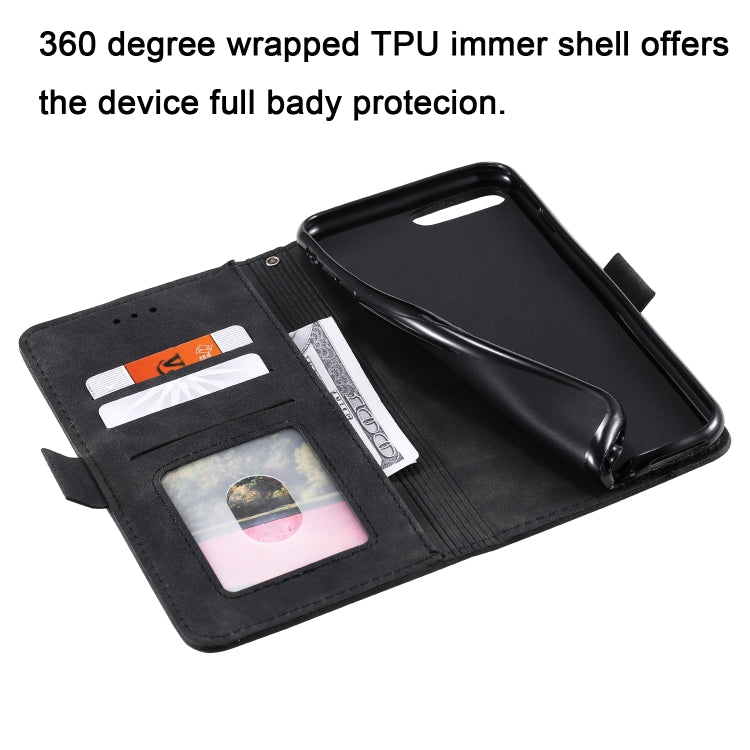 For iPhone 7 Plus / 8 Plus Retro Splicing Horizontal Flip Leather Case with Card Slots & Holder & Wallet