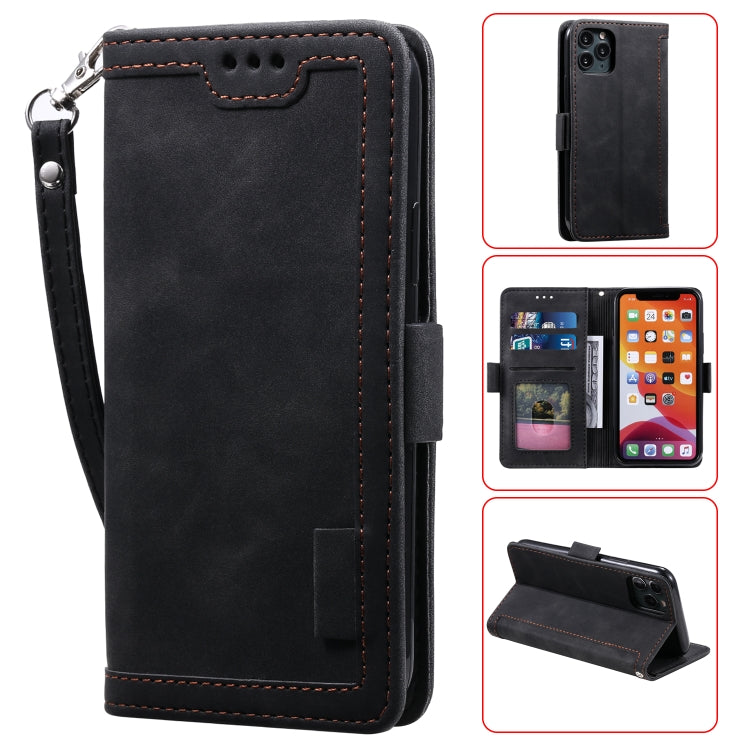 For iPhone 11 Pro Retro Splicing Horizontal Flip Leather Case with Card Slots & Holder & Wallet