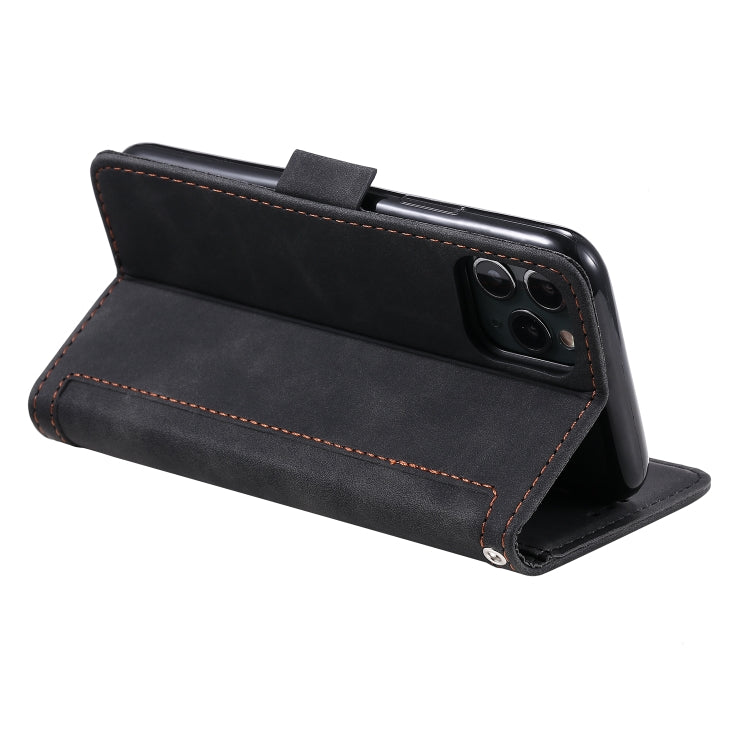 For iPhone 11 Pro Retro Splicing Horizontal Flip Leather Case with Card Slots & Holder & Wallet