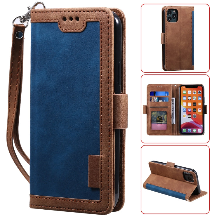For iPhone 11 Pro Retro Splicing Horizontal Flip Leather Case with Card Slots & Holder & Wallet