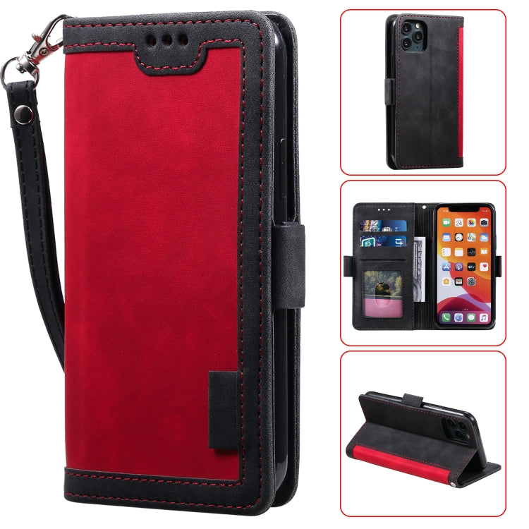 For iPhone 11 Pro Retro Splicing Horizontal Flip Leather Case with Card Slots & Holder & Wallet