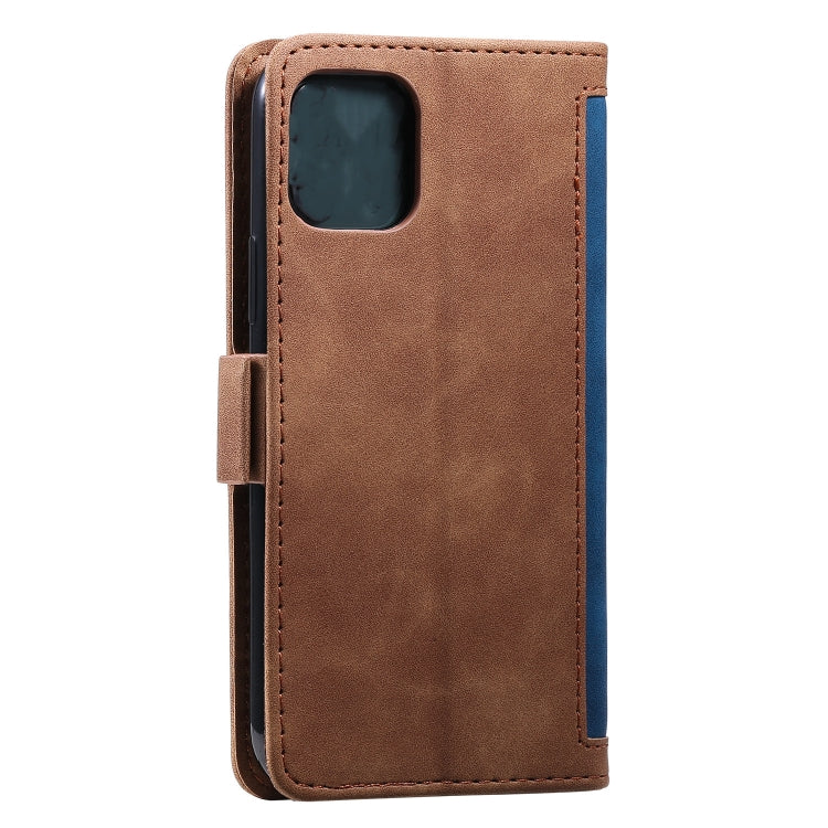 For iPhone 11 Retro Splicing Horizontal Flip Leather Case with Card Slots & Holder & Wallet