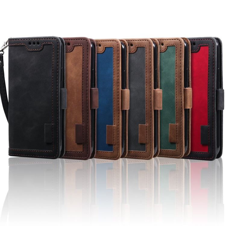 For iPhone 11 Retro Splicing Horizontal Flip Leather Case with Card Slots & Holder & Wallet
