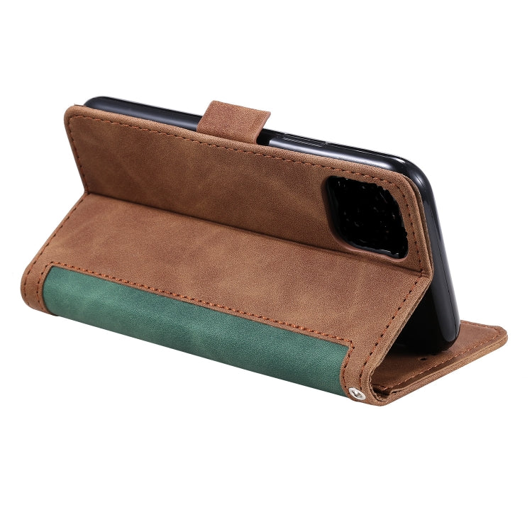 For iPhone 11 Retro Splicing Horizontal Flip Leather Case with Card Slots & Holder & Wallet