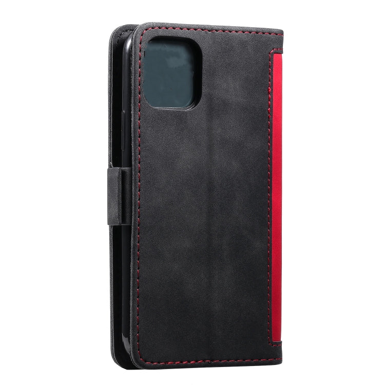 For iPhone 11 Retro Splicing Horizontal Flip Leather Case with Card Slots & Holder & Wallet
