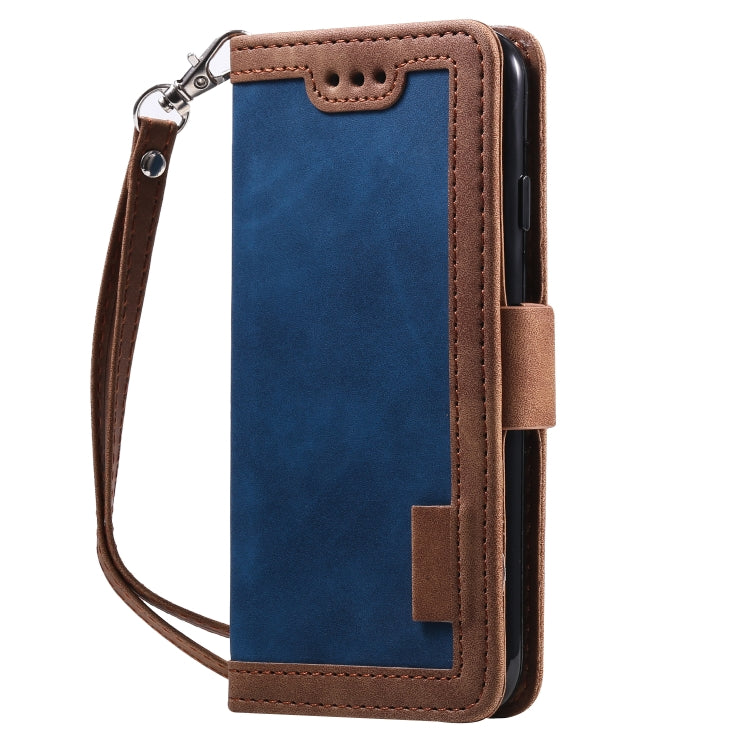 For iPhone 6 Retro Splicing Horizontal Flip Leather Case with Card Slots & Holder & Wallet