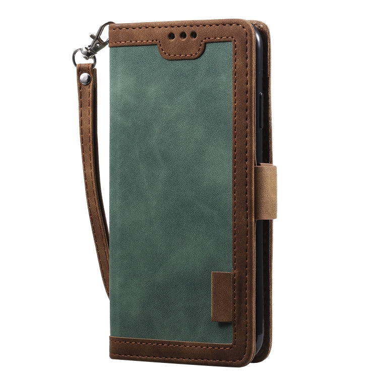 For iPhone XR Retro Splicing Horizontal Flip Leather Case with Card Slots & Holder & Wallet
