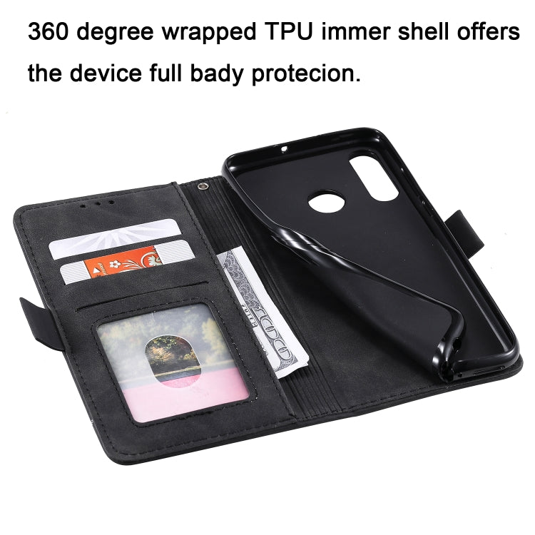 For Xiaomi Redmi Note 7 Retro Splicing Horizontal Flip Leather Case with Card Slots & Holder & Wallet