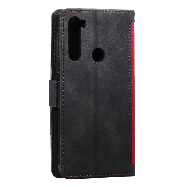 For Xiaomi Redmi Note 8T Retro Splicing Horizontal Flip Leather Case with Card Slots & Holder & Wallet