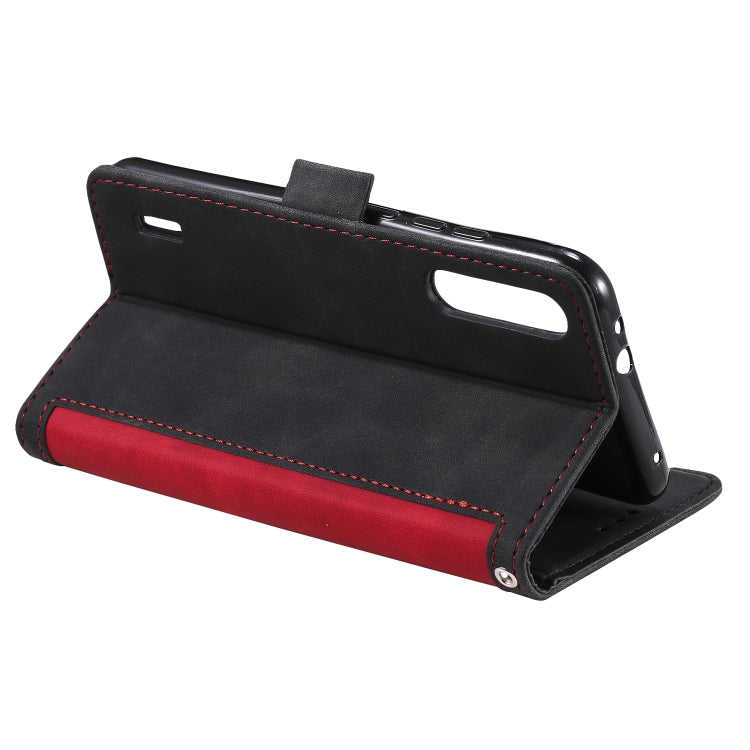 For Xiaomi Mi A3 / CC9 Retro Splicing Horizontal Flip Leather Case with Card Slots & Holder & Wallet