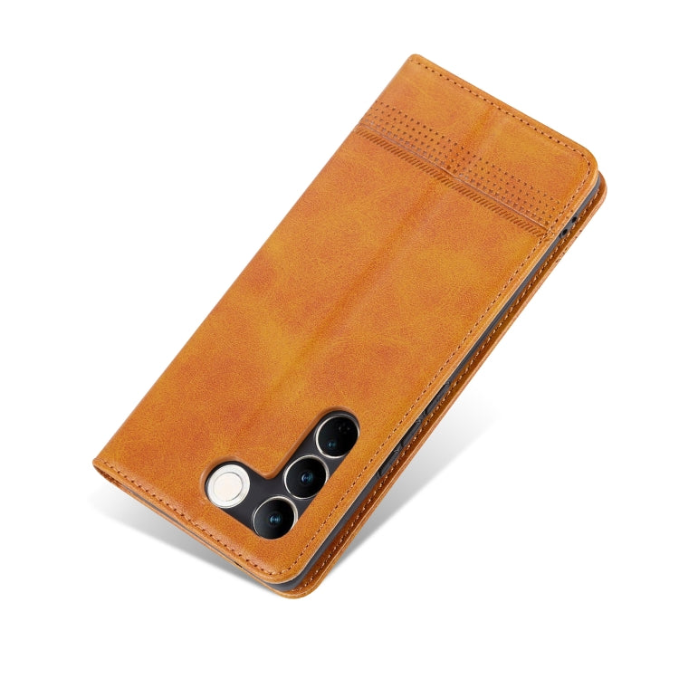 For vivo S16 / S16 Pro AZNS Magnetic Calf Texture Flip Leather Phone Case