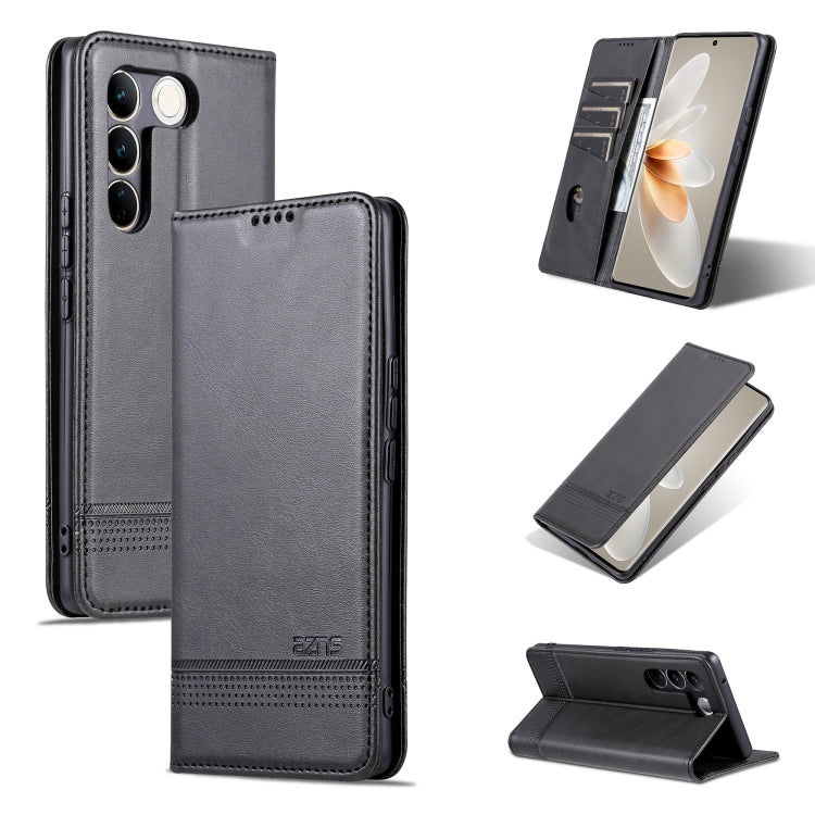 For vivo S16 / S16 Pro AZNS Magnetic Calf Texture Flip Leather Phone Case