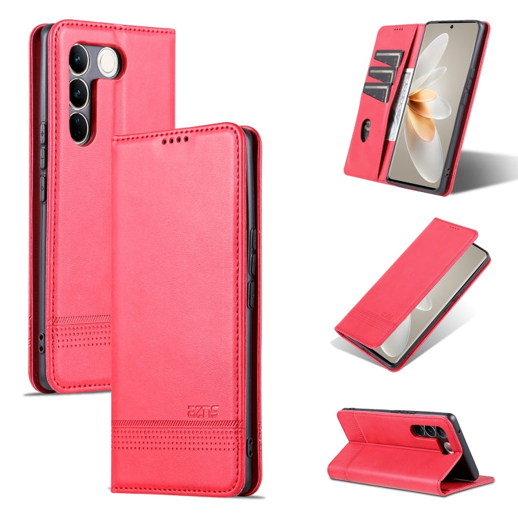 For vivo S16 / S16 Pro AZNS Magnetic Calf Texture Flip Leather Phone Case