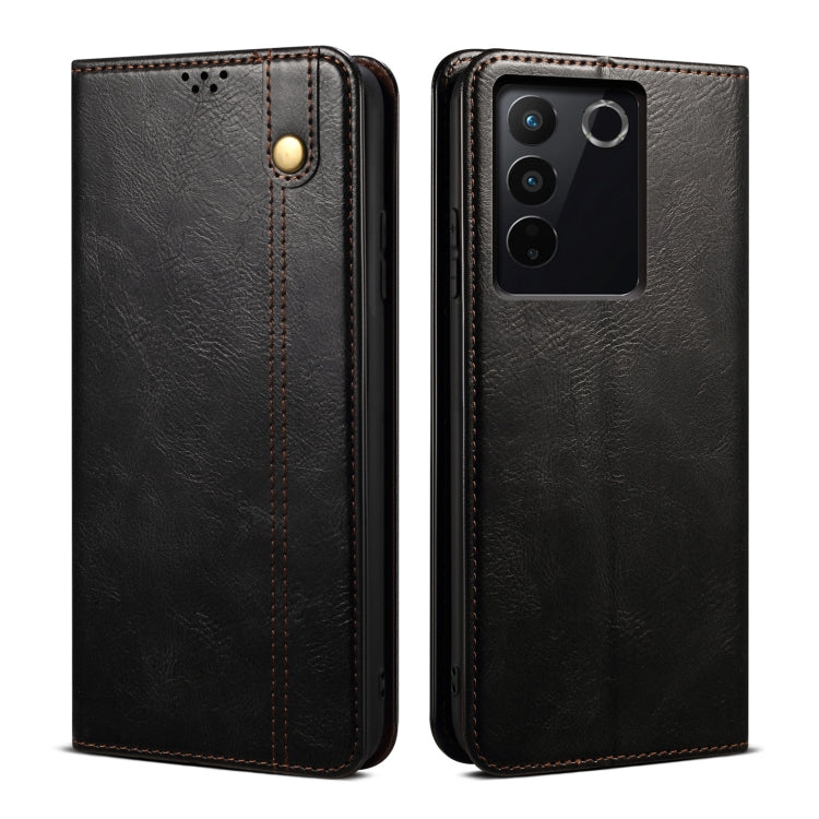 For vivo S16 Pro / S16 Oil Wax Crazy Horse Texture Leather Phone Case