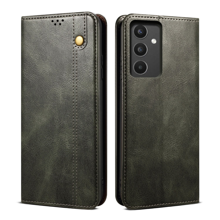 For Samsung Galaxy A34 5G Oil Wax Crazy Horse Texture Leather Phone Case