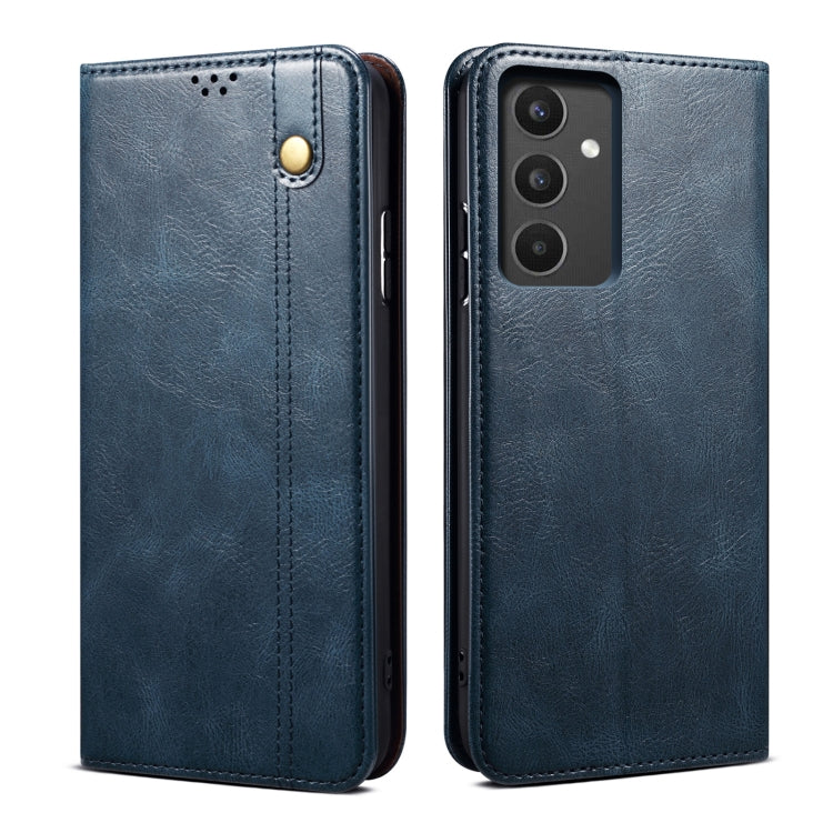 For Samsung Galaxy A34 5G Oil Wax Crazy Horse Texture Leather Phone Case