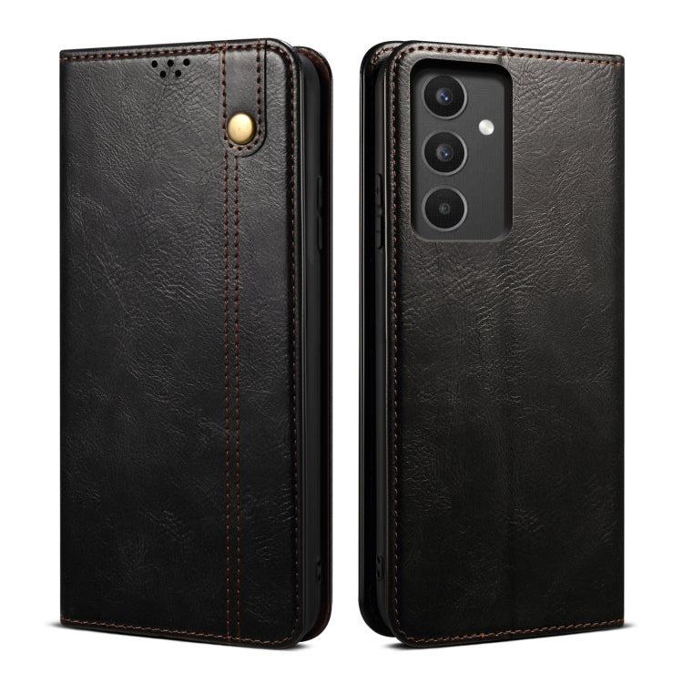 For Samsung Galaxy A34 5G Oil Wax Crazy Horse Texture Leather Phone Case