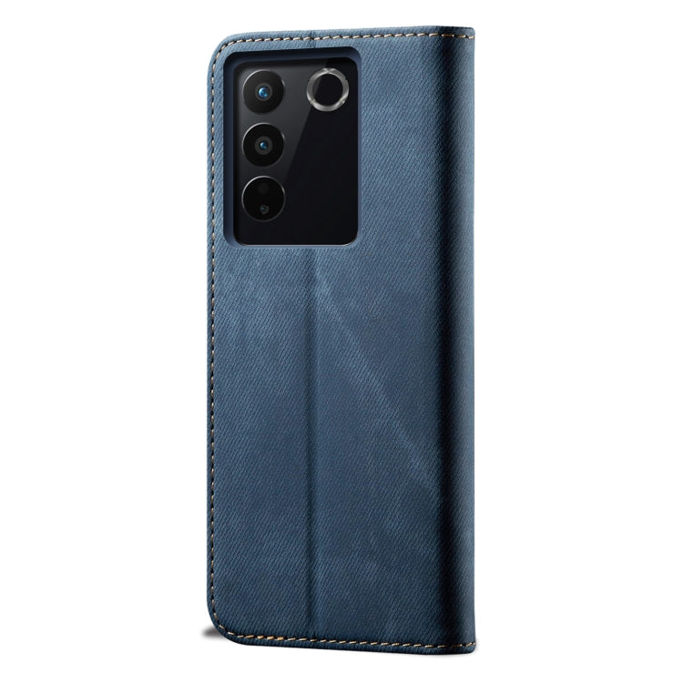 For vivo S16 Pro / S16 Denim Texture Leather Phone Case