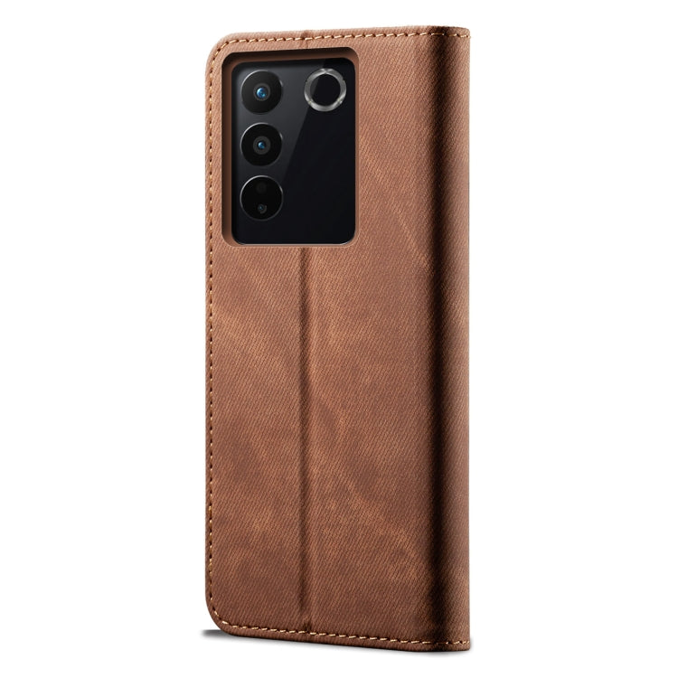 For vivo S16 Pro / S16 Denim Texture Leather Phone Case