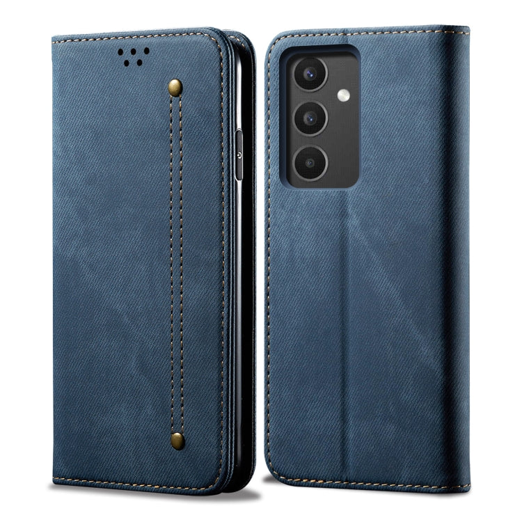 For Samsung Galaxy A34 5G Denim Texture Leather Phone Case