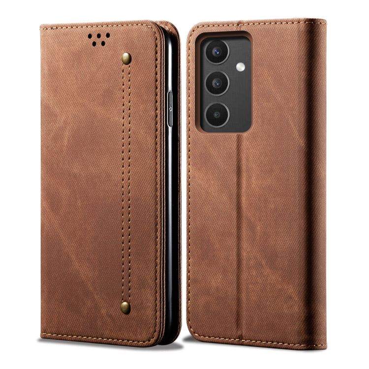 For Samsung Galaxy A34 5G Denim Texture Leather Phone Case