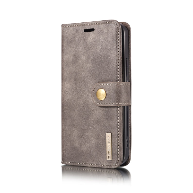 For iPhone 12/12 Pro DG.MING Crazy Horse Texture Detachable Magnetic Leather Case