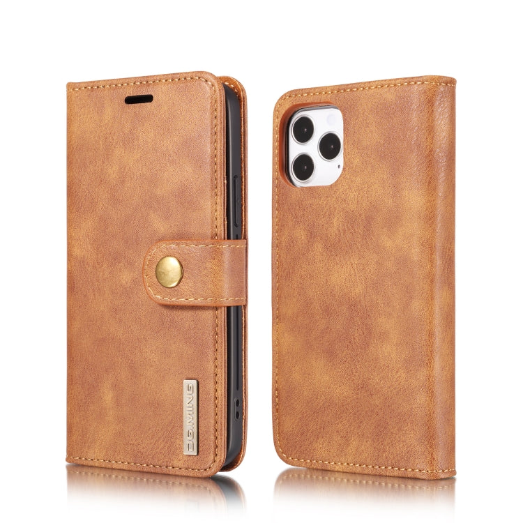 For iPhone 12/12 Pro DG.MING Crazy Horse Texture Detachable Magnetic Leather Case