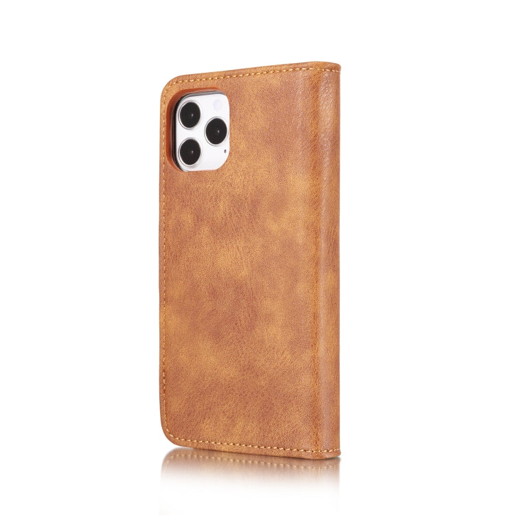 For iPhone 12/12 Pro DG.MING Crazy Horse Texture Detachable Magnetic Leather Case
