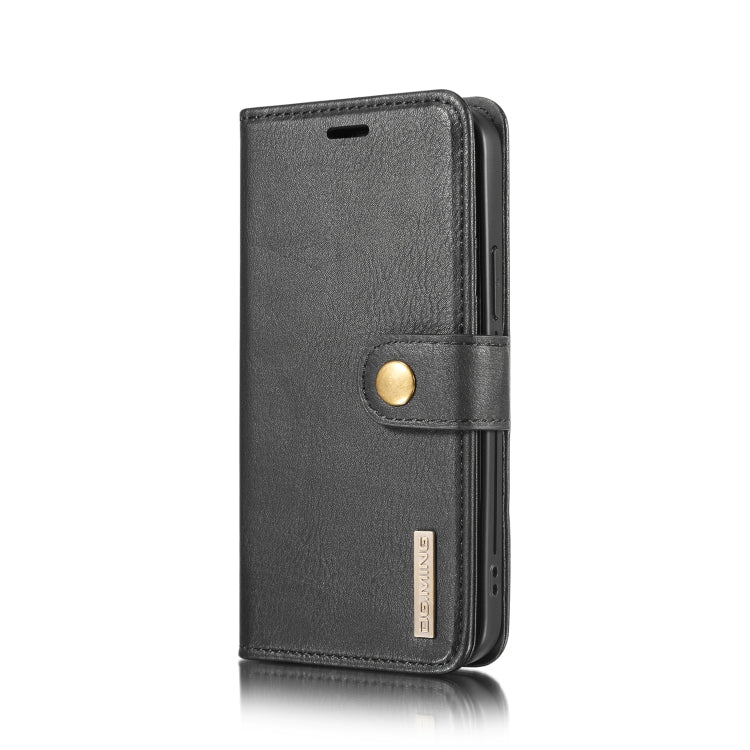 For iPhone 12/12 Pro DG.MING Crazy Horse Texture Detachable Magnetic Leather Case