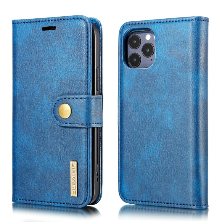 For iPhone 12/12 Pro DG.MING Crazy Horse Texture Detachable Magnetic Leather Case