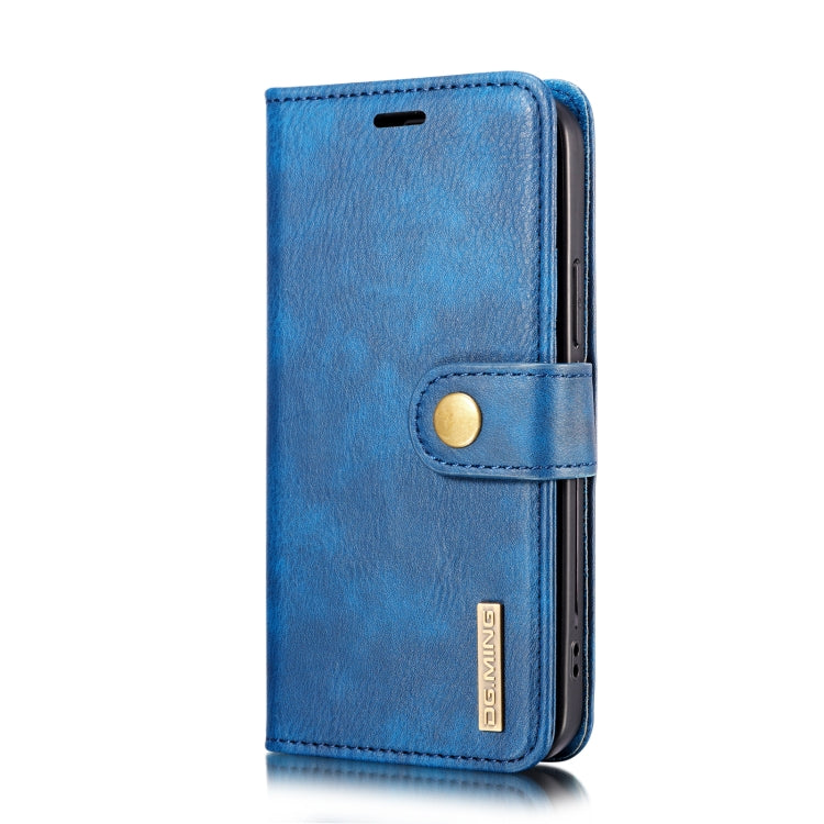 For iPhone 12/12 Pro DG.MING Crazy Horse Texture Detachable Magnetic Leather Case