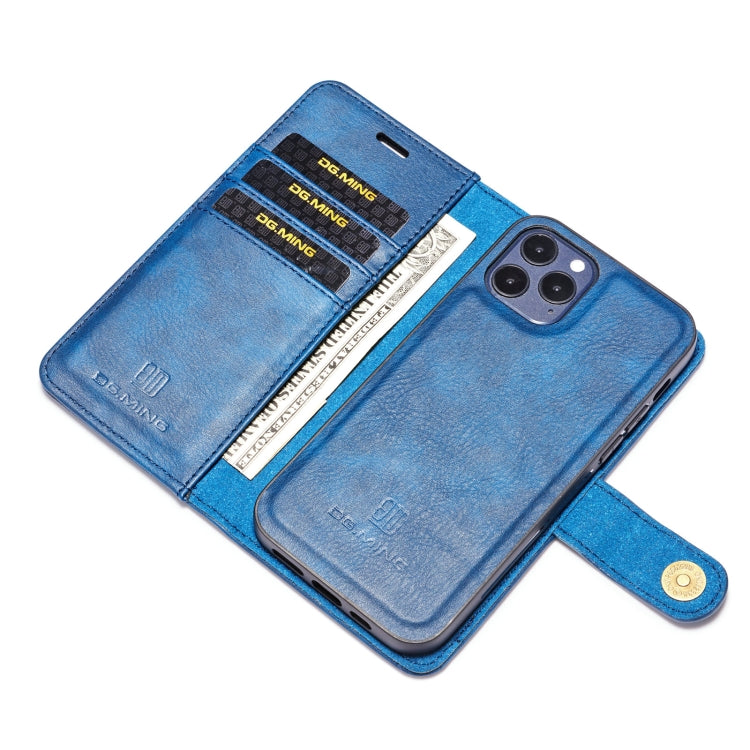 For iPhone 12/12 Pro DG.MING Crazy Horse Texture Detachable Magnetic Leather Case