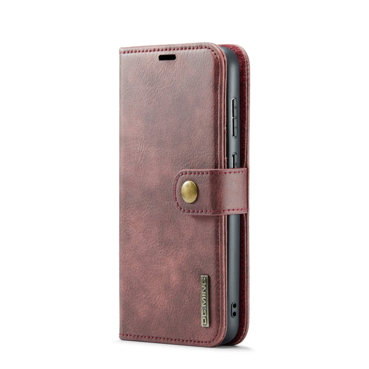 For Samsung Galaxy S23 5G DG.MING Crazy Horse Texture Detachable Magnetic Leather Case