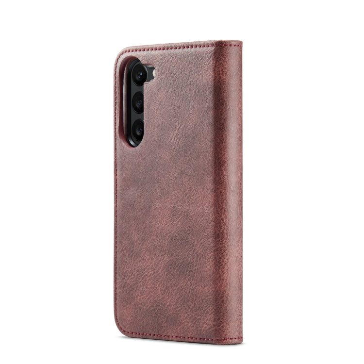 For Samsung Galaxy S23 5G DG.MING Crazy Horse Texture Detachable Magnetic Leather Case