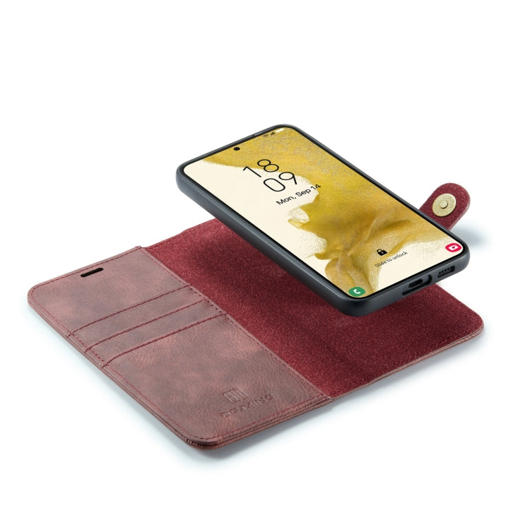 For Samsung Galaxy S23 5G DG.MING Crazy Horse Texture Detachable Magnetic Leather Case