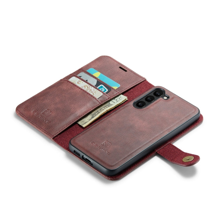 For Samsung Galaxy S23 5G DG.MING Crazy Horse Texture Detachable Magnetic Leather Case