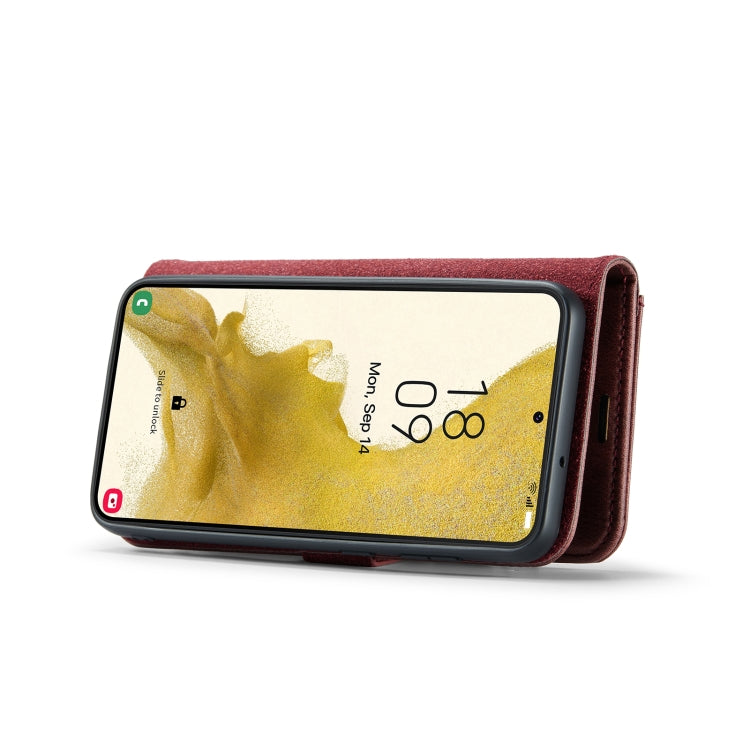 For Samsung Galaxy S23+ 5G DG.MING Crazy Horse Texture Detachable Magnetic Leather Case