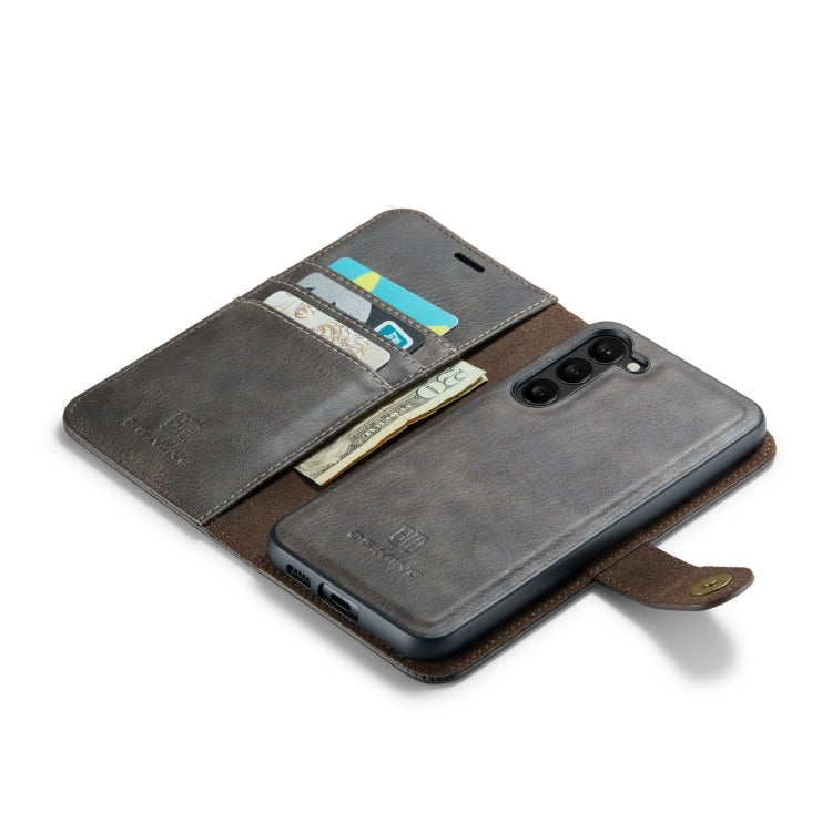 For Samsung Galaxy S23+ 5G DG.MING Crazy Horse Texture Detachable Magnetic Leather Case