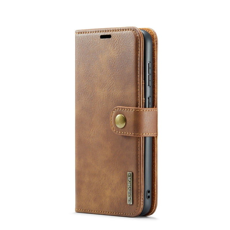 For Samsung Galaxy S23+ 5G DG.MING Crazy Horse Texture Detachable Magnetic Leather Case