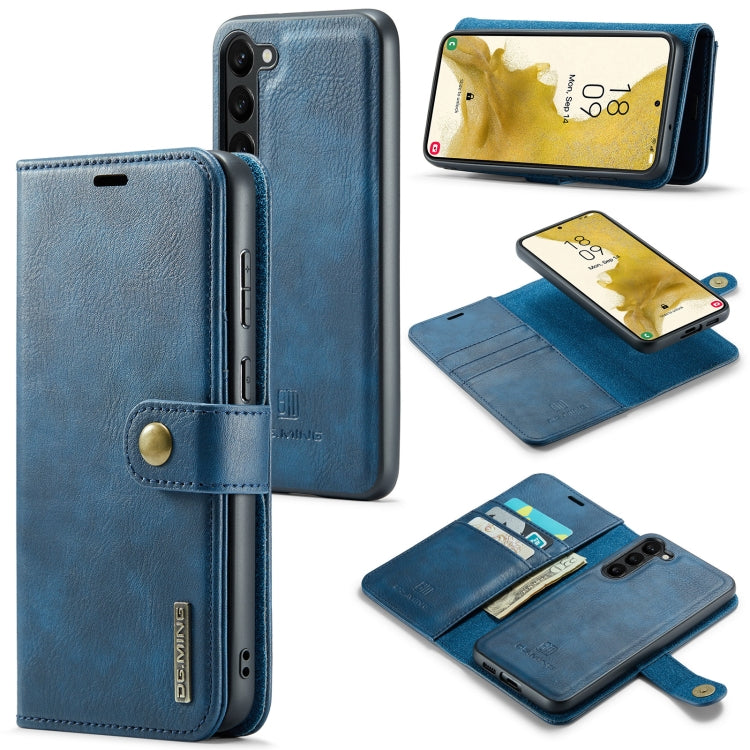 For Samsung Galaxy S23+ 5G DG.MING Crazy Horse Texture Detachable Magnetic Leather Case