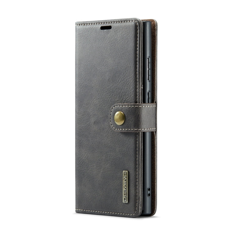 For Samsung Galaxy S23 Ultra 5G DG.MING Crazy Horse Texture Detachable Magnetic Leather Case