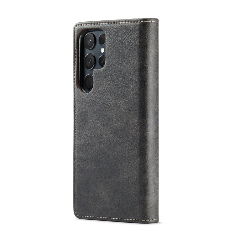 For Samsung Galaxy S23 Ultra 5G DG.MING Crazy Horse Texture Detachable Magnetic Leather Case