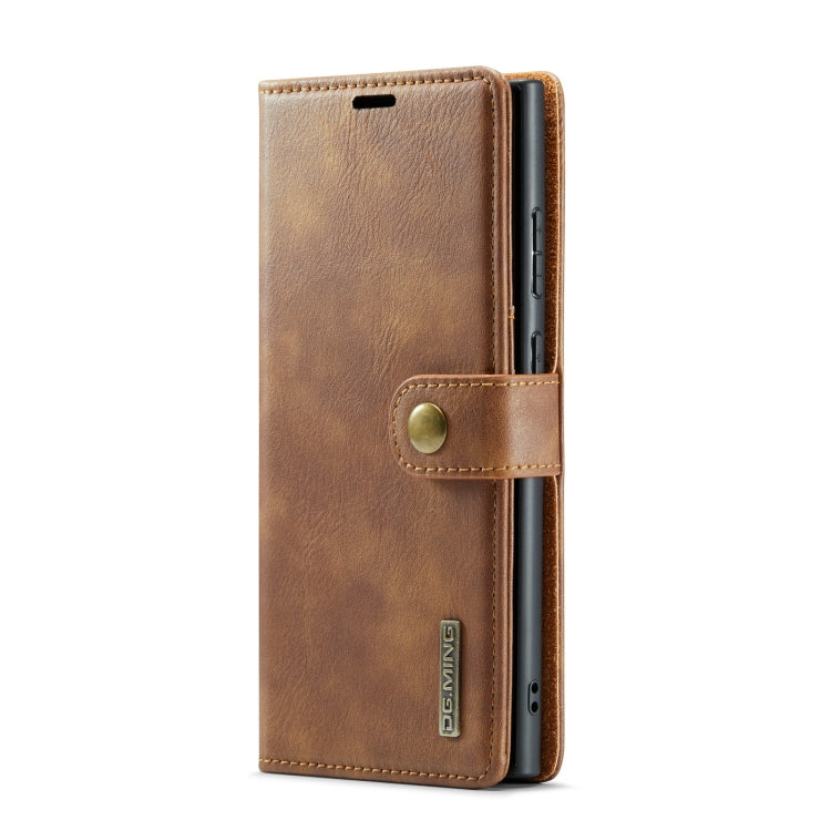 For Samsung Galaxy S23 Ultra 5G DG.MING Crazy Horse Texture Detachable Magnetic Leather Case