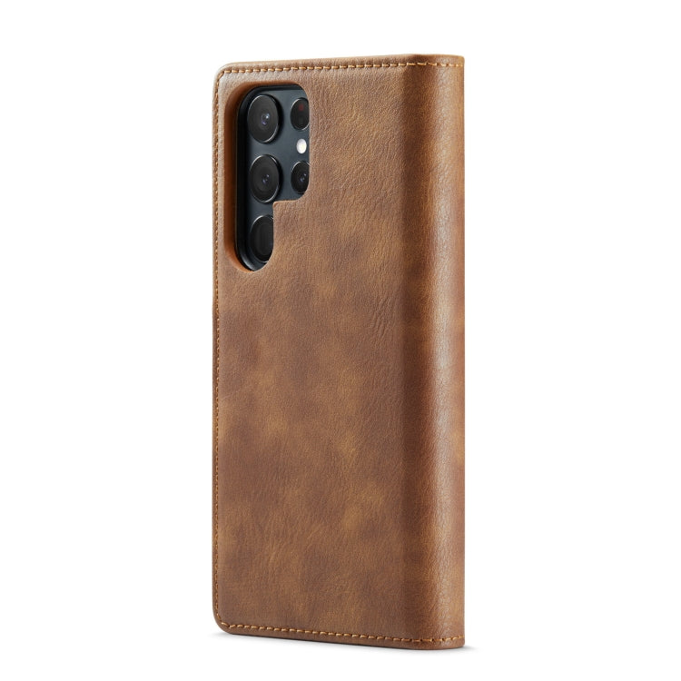 For Samsung Galaxy S23 Ultra 5G DG.MING Crazy Horse Texture Detachable Magnetic Leather Case