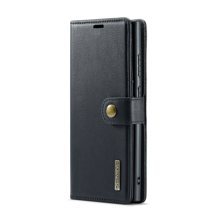 For Samsung Galaxy S23 Ultra 5G DG.MING Crazy Horse Texture Detachable Magnetic Leather Case