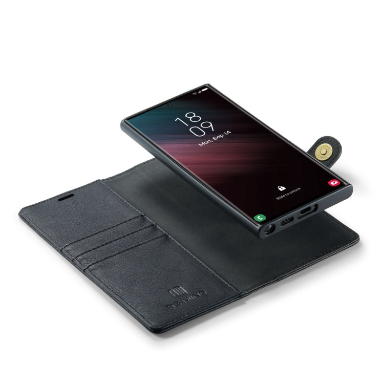 For Samsung Galaxy S23 Ultra 5G DG.MING Crazy Horse Texture Detachable Magnetic Leather Case